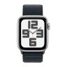 Apple Watch SE (2023) 40mm, Silver Aluminum Case with Sport Loop - Midnight (Черный)