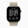Apple Watch Series 12 46mm, Space Gray Aluminum Case with Sport Loop - Limestone