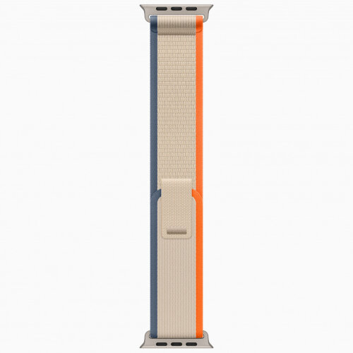 Apple Watch Ultra 3 49mm Titanium Case with Orange/Beige Trail Loop (M/L)