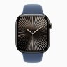 Apple Watch Series 10 42mm, Slate Titanium Case with Sport Band - Denim