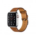 Apple Watch Series 4 Hermes, 40 мм, кожаный коричневый ремешок, нержавеющая сталь, Cellular + GPS