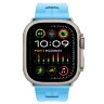 Apple Watch Ultra 2 49mm Titanium, спортивный ремешок Hermes Kilim голубой