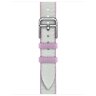 Apple Watch Hermes Series 10 42mm, тонкий ремешок из плетенного нейлона серый