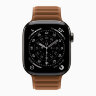 Apple Watch Series 11 42mm, Slate Titanium Case with Magnetic Link - Caramel