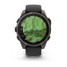 Умные часы Garmin Fenix 8 Pro 47mm, AMOLED, Sapphire, Carbon Gray DLC Titanium, Black/Pebble Gray Silicone Band
