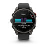 Умные часы Garmin Fenix 8 Pro 47mm, AMOLED, Sapphire, Carbon Gray DLC Titanium, Black/Pebble Gray Silicone Band