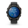 Умные часы Garmin Fenix 8 Pro 47mm, AMOLED, Sapphire, Carbon Gray DLC Titanium, Black/Pebble Gray Silicone Band