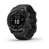 Умные часы Garmin Fenix 7 Pro 47mm Sapphire Solar Edition Carbon Gray DLC Titanium Black Band