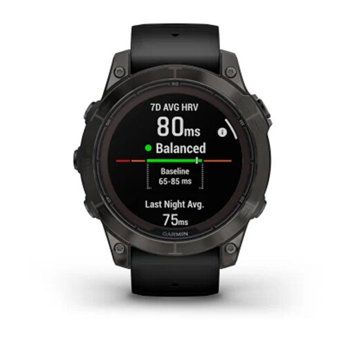 Умные часы Garmin Fenix 7 Pro 47mm Sapphire Solar Edition Carbon Gray DLC Titanium Black Band