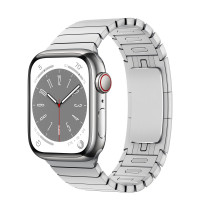 Apple Watch Series 8 41mm Silver Stainless Steel Case with Silver Link Bracelet