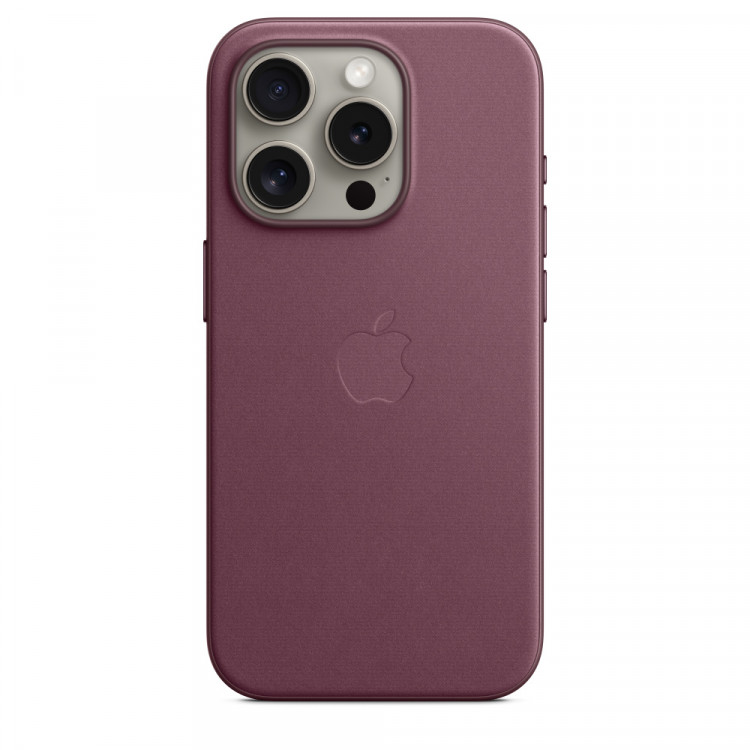 Чехол FineWoven для iPhone 15 Plus MagSafe - Шелковица (Mulberry)