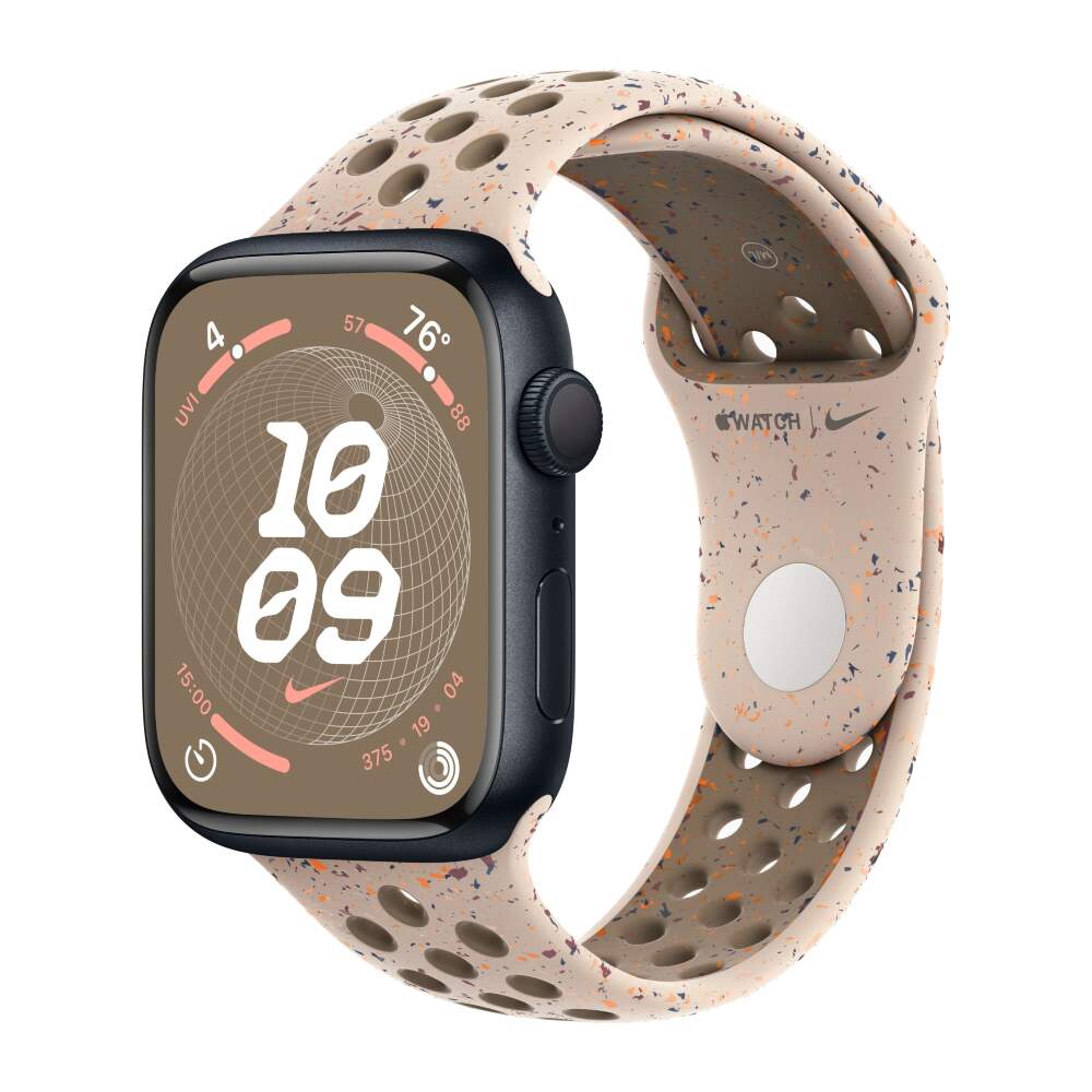 Apple Watch 9 Aluminum Midnight 45mm Starlight Nike Sport Band