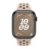 Apple Watch Series 9 45mm, Midnight Aluminum Case with Nike Sport Band - Desert Stone