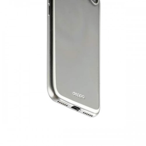 Силиконовая чехол-накладка Deppa Gel Plus для iPhone 8 Plus и 7 PLus - Серебристый матовый