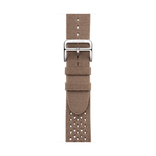Apple Watch Ultra 2 49mm Titanium, ремешок Hermes из текстильного трикотажа коричневый