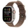 Apple Watch Ultra 2 49mm Titanium, ремешок Hermes из текстильного трикотажа коричневый