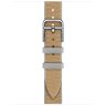 Apple Watch Hermes Series 10 42mm, тонкий ремешок из плетенного нейлона коричневый