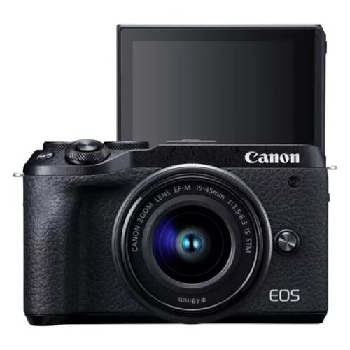 Canon EOS M6 Mark II + EF-M 15-45mm IS STM Lens + Electronic Viewfinder Kit