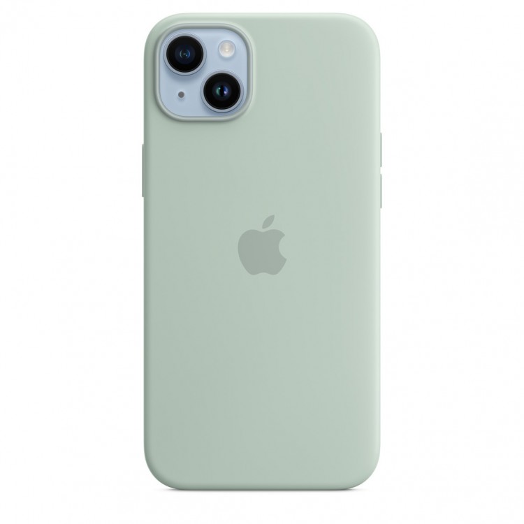 Силиконовый чехол для iPhone 14 Plus с MagSafe - Мятный