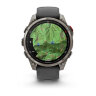 Умные часы Garmin Fenix 8 Pro 47mm, AMOLED, Sapphire, Titanium, Graphite/Black Silicone Band