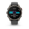 Умные часы Garmin Fenix 8 Pro 47mm, AMOLED, Sapphire, Titanium, Graphite/Black Silicone Band