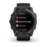 Умные часы Garmin Fenix 7X Pro 51mm Solar Edition Slate Gray Black Band
