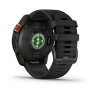Умные часы Garmin Fenix 7X Pro 51mm Solar Edition Slate Gray Black Band