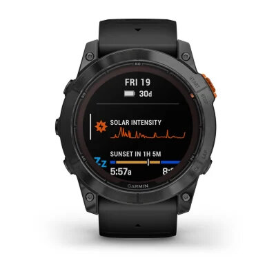Умные часы Garmin Fenix 7X Pro 51mm Solar Edition Slate Gray Black Band