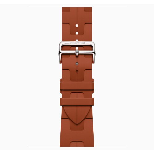 Apple Watch Hermes Series 12 46mm, спортивный ремешок Kilim оранжевый Orange