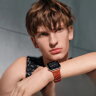 Apple Watch Hermes Series 12 46mm, спортивный ремешок Kilim медно-коричневый