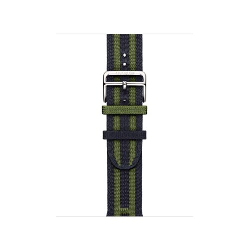 Ремешок Hermès для Apple Watch 46mm Rocabar Club — темно-синий / зеленый (Bleu Nuit/Vert)