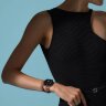 Apple Watch Hermes Series 10 42mm, двойной тонкий кожаный ремешок коричневого цвета