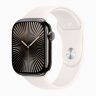 Apple Watch Series 10 42mm, Slate Titanium Case with Sport Band - Light Blush