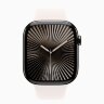 Apple Watch Series 10 42mm, Slate Titanium Case with Sport Band - Light Blush