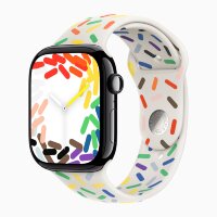 Apple Watch Series 10 46mm, Jet Black Aluminum Case with Sport Band - Pride Edition
