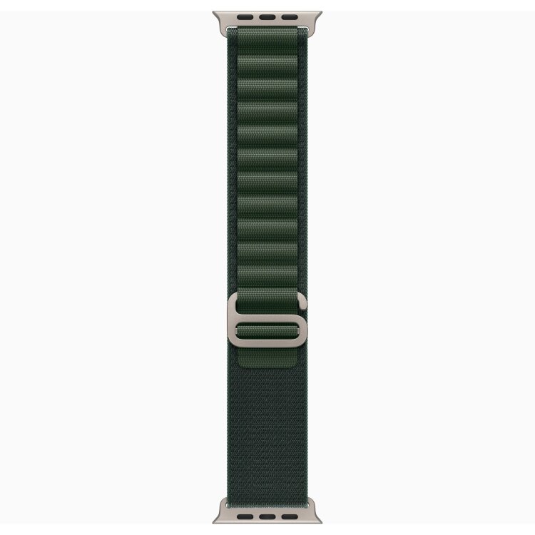 Браслет для Apple Watch Ultra 49mm Alpine Loop Titanium Natural (M) - Dark Green (Темно-зеленый)