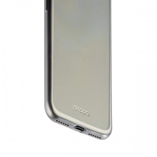 Силиконовая чехол-накладка Deppa Gel Plus для iPhone 8 Plus и 7 Plus - Графитовый матовый