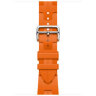 Apple Watch Hermes Series 11 42mm, спортивный ремешок Kilim оранжевый