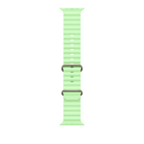 Ремешок для Apple Watch Ultra Watch Black Titanium Ocean Band - Neon Green (Зеленый/Неоновый)