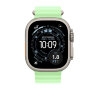 Ремешок для Apple Watch Ultra Watch Black Titanium Ocean Band - Neon Green (Зеленый/Неоновый)