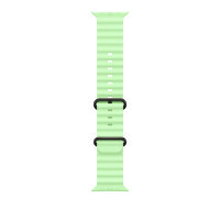 Ремешок для Apple Watch Ultra Watch Black Titanium Ocean Band - Neon Green (Зеленый/Неоновый)