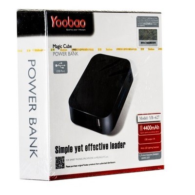 Yoobao magic cube power bank yb-627 black 4400 mAh - дополнительный аккумулятор