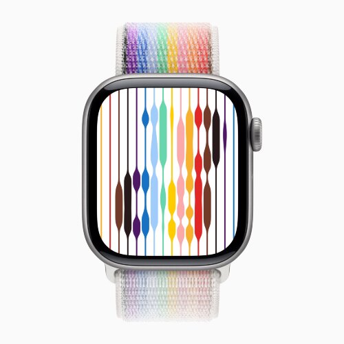 Apple Watch Series 11 46mm, Space Gray Aluminum Case with Sport Loop - Pride Edition