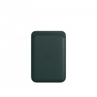 Кожаный кошелек для iPhone с MagSafe - "Зеленый лес"