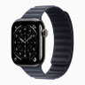 Apple Watch Series 11 42mm, Slate Titanium Case with Magnetic Link - Navy