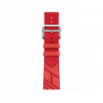 Текстильный ремешок из нейлона 41mm Hermès для Apple Watch - "Техасский розовый/красный чили"