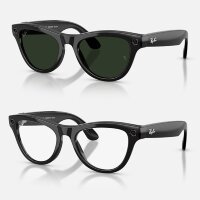 Ray-Ban Meta Gen 2 Skyler Transitions (прозрачные линзы с автозатемнением в зеленые, глянцевая черная оправа)
