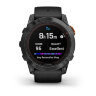 Умные часы Garmin Fenix 7X Pro 51mm Solar Edition (No Wi-Fi) Slate Gray Black Band