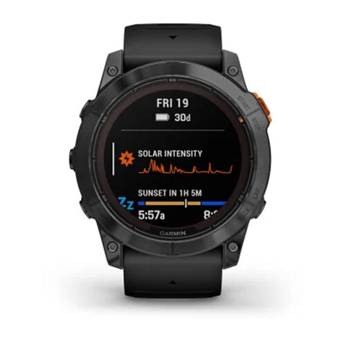 Умные часы Garmin Fenix 7X Pro 51mm Solar Edition (No Wi-Fi) Slate Gray Black Band