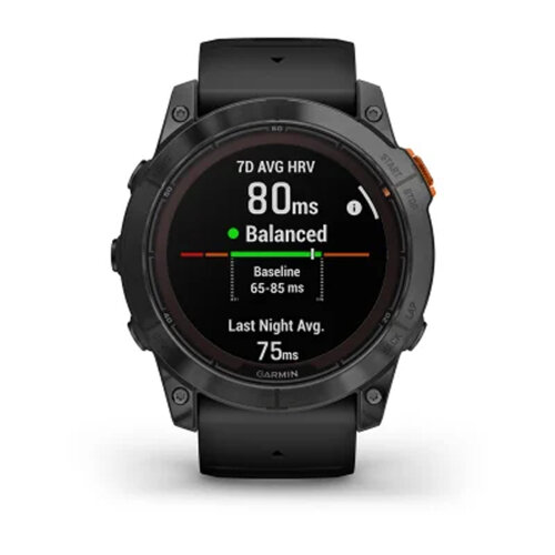 Умные часы Garmin Fenix 7X Pro 51mm Solar Edition (No Wi-Fi) Slate Gray Black Band